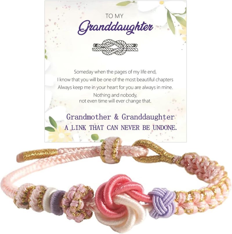 BTZY Store for My Granddaughter “You are Always in Mine Beads“ Bracelet, Natural Emperor Jasper Stone Beaded Wrap Bracelet Duoble Layer for Mind Peace,Bracelet for Granddaughter - Image 1